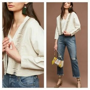 Anthropologie Hei Hei Cropped Ladder Jacket